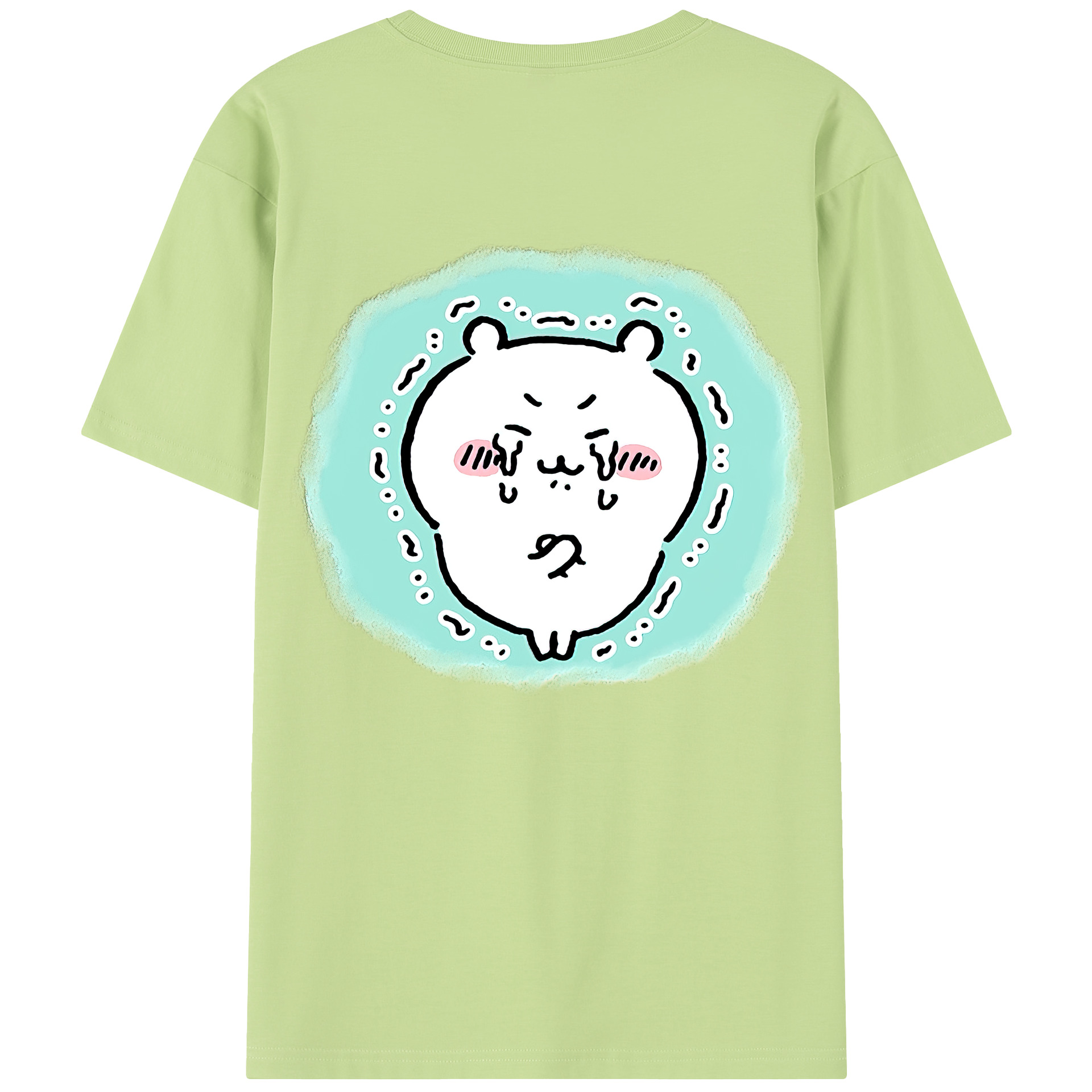 （画像用） ちいかわ ちいかわ Chii-kawa chiikawa 綿100％半袖Tシャツ（背面プリント）